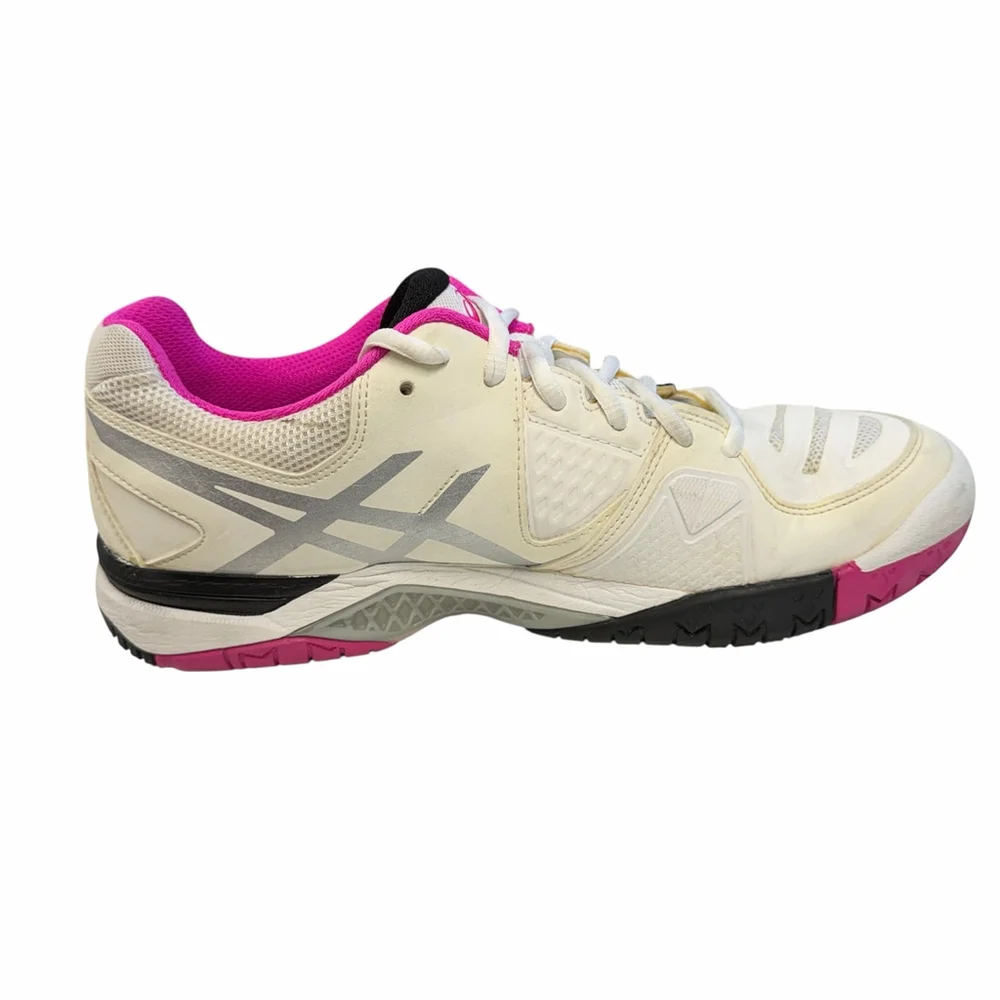 ASICS Gel Challenger 9 Women’s Tennis‎ Shoes White Pink Silver Size 9.5